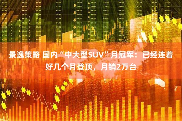 景逸策略 国内“中大型SUV”月冠军：已经连着好几个月登顶，月销2万台