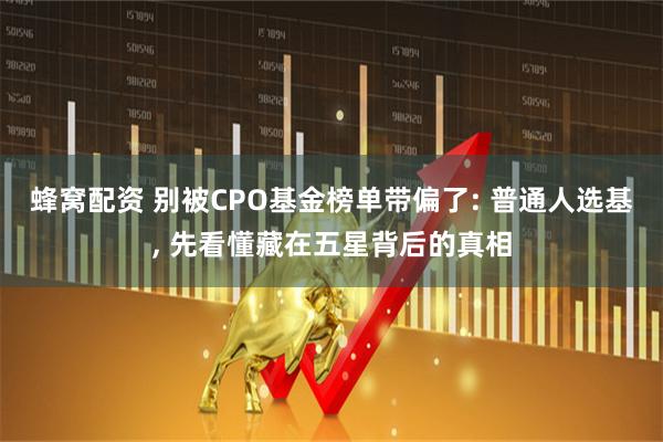 蜂窝配资 别被CPO基金榜单带偏了: 普通人选基, 先看懂藏在五星背后的真相