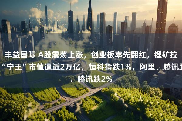 丰益国际 A股震荡上涨，创业板率先翻红，锂矿拉升、“宁王”市值逼近2万亿，恒科指跌1%，阿里、腾讯跌2%